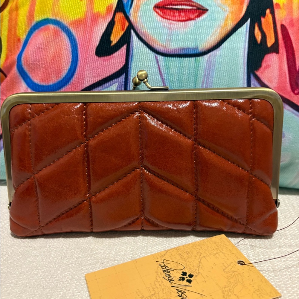 Patricia Nash Leather Kisslock Clutch